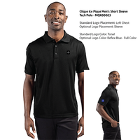 Clique Ice Pique Mens Short Sleeve Tech Polo